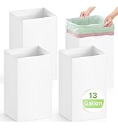 Magicheap 4 Pack Extra Large Disposable Trash Cans, Reusable Portable Garbage Can, 13 Gallon (21....