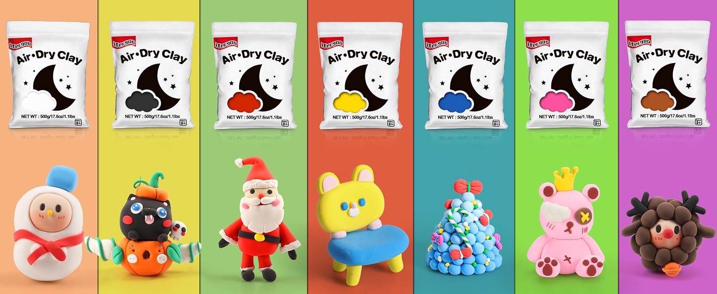 ifergoo modeling clay, air dry clay, cosplay clay, soft clay