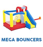 H2OGO! Slidetastic Mega Bouncer Bounce House (9' x 8'5" x 84") | for Indoor and Outdoor Play | Pe...