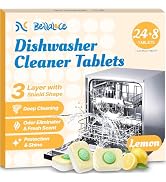 Dishwasher Cleaner Tablets - Dishwasher Cleaner And Deodorizer Tablets Lemon Scented, Heavy Duty ...