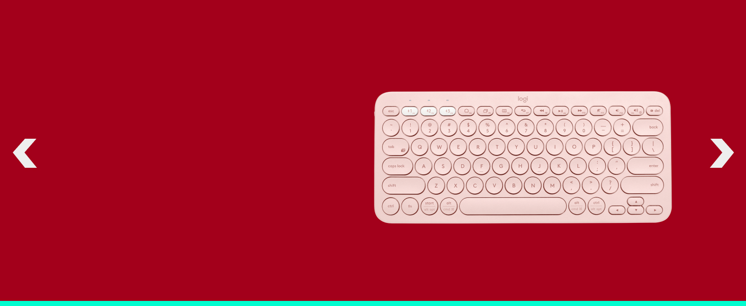 k380 wireless compact tenkeyless keyboard rose