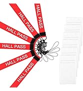 Melife 6 Pack Hall Pass Lanyards, School Passes for Classroom, hallpass for Bathroom, Library, Of...