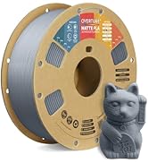 OVERTURE PLA Matte 3D Printer Filament 1.75mm, Matte PLA 1kg Cardboard Spool (2.2lbs), Dimensiona...