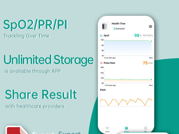HOLFENRY pulse oximeter bluetooth use step