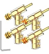Tertullus 4Pcs Banana Clips Connectors Banana Plugs for Speaker Wire Gold Plated Screw Locking Co...