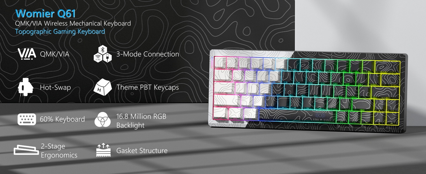 65% keyboard gaming custom keyboard gravastar keyboard creamy keyboard wireless keyboard