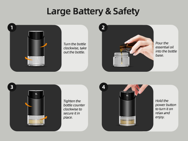Waterless Essential Oil Diffuser Aromatherapy