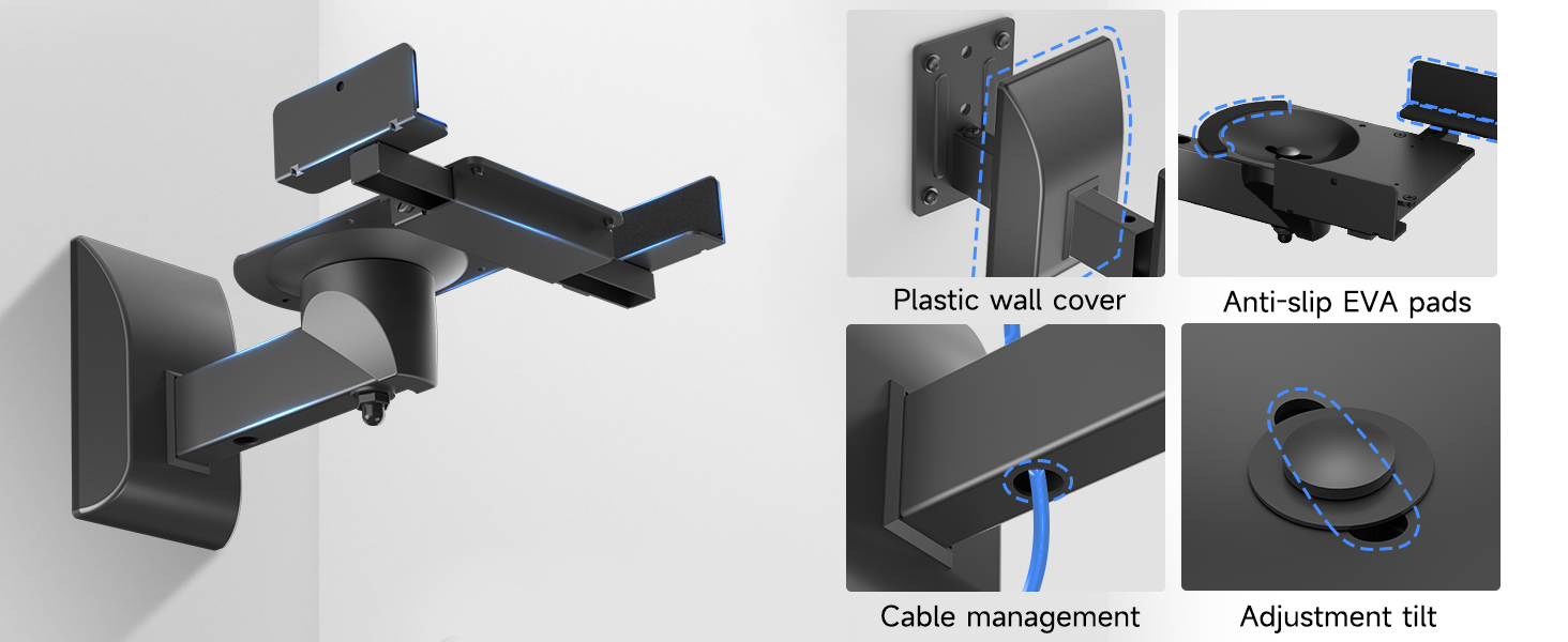 bookshelf speaker wall mount