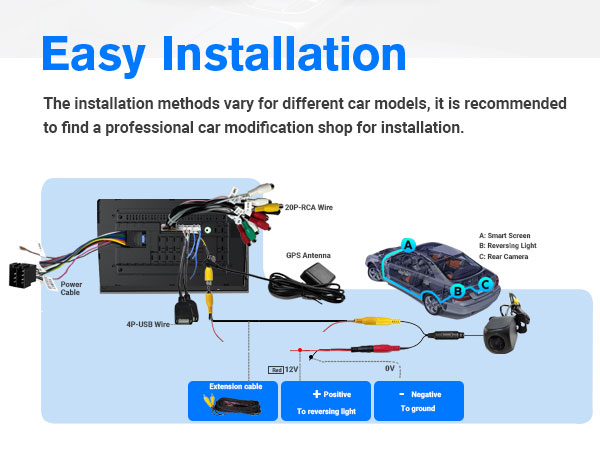 10&amp;#34; wireless double din car stereo
