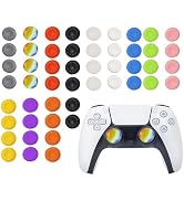 CTHTBZ 50PCS Silicone Thumb Grips for PS5 PS4, Joystick Caps Cover Analog Stick for Xbox 360, Xbo...