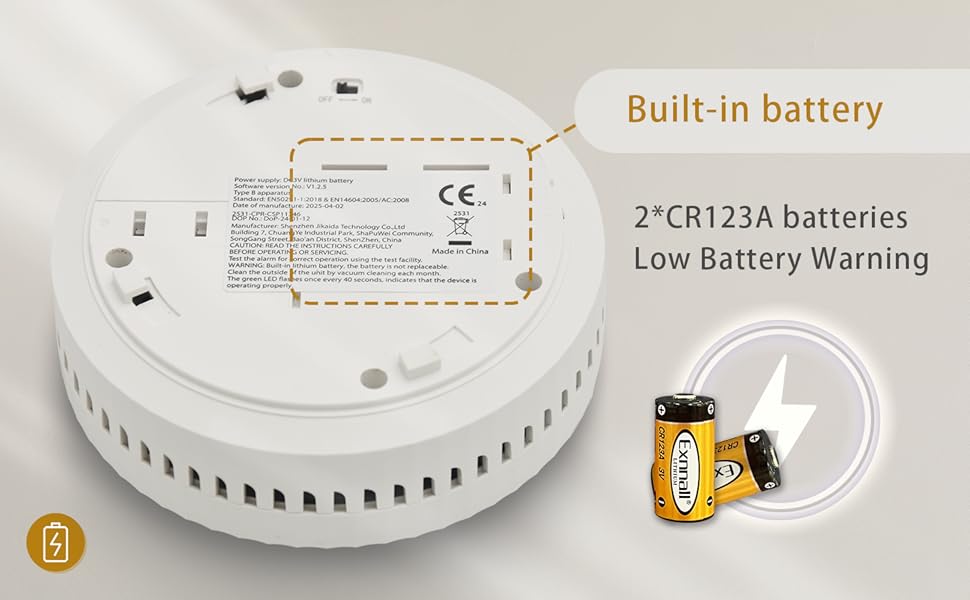 10 year battery smoke detector