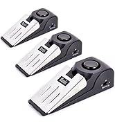 Door Stop Alarm, Door Stopper with 120DB Security Alarm, Floor Wedge Doorstop for Travel Apartmen...