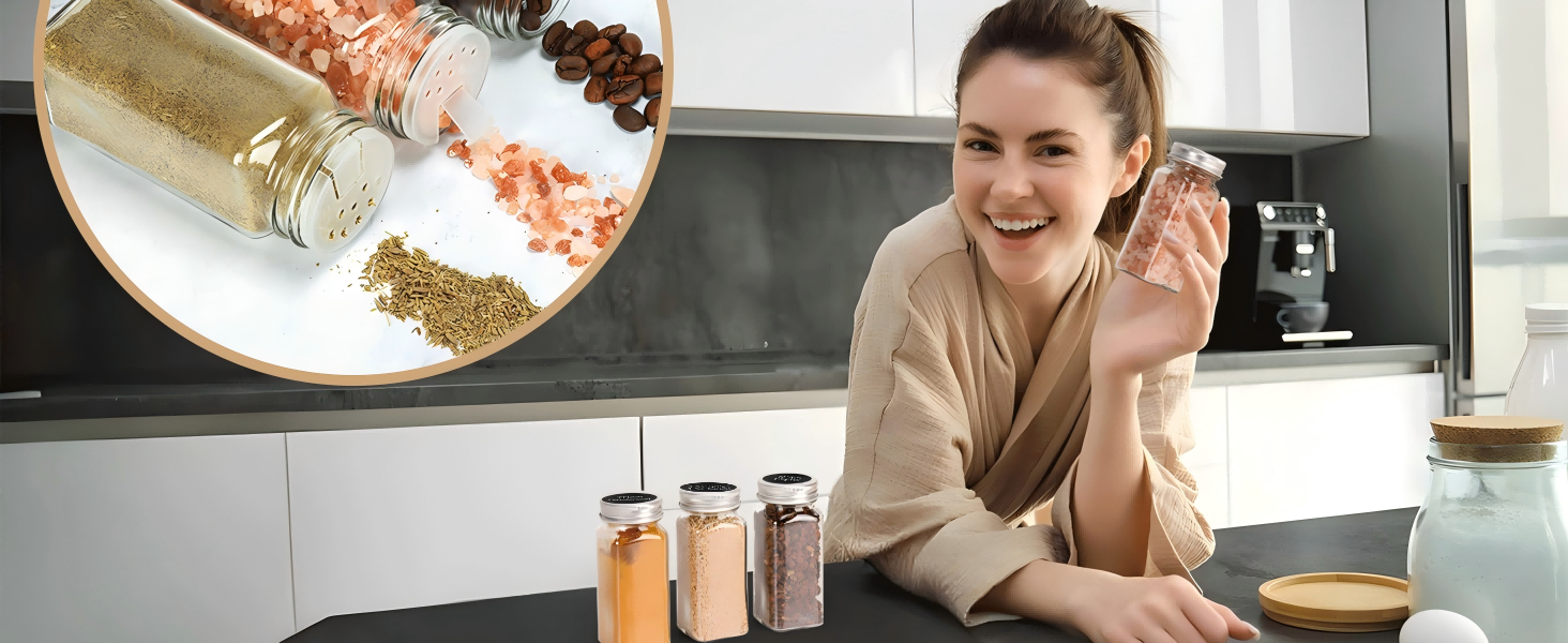 glass spice jars