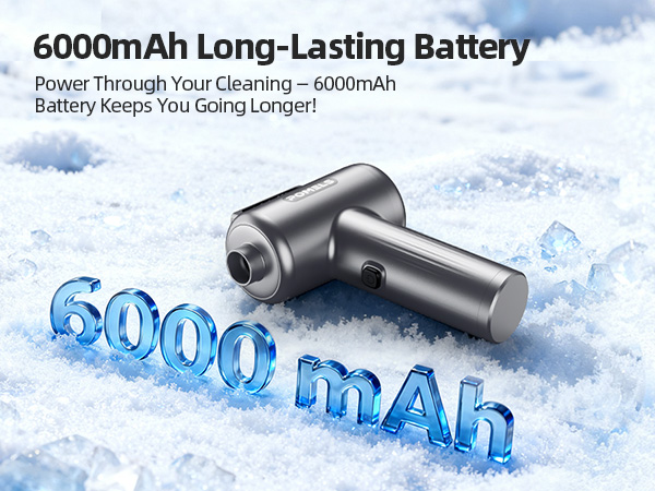 6000mAh Long-Lasting Battery