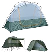 iClimb Ultralight 4 Season Solo Tent Waterproof with Snow Skirt Rainfly, Ground/Off The Ground Te...