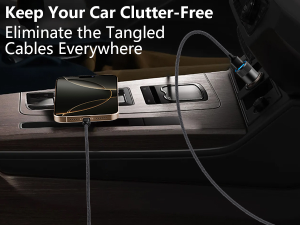 MFi Certified 4.8A USB Smart Power Cigarette Lighter USB Charger iPhone Car Charger Fast Charging