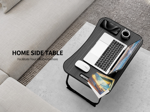 ZEAPTAC Laptop Bed Desk, Foldable Lap Table, Portable Study Table