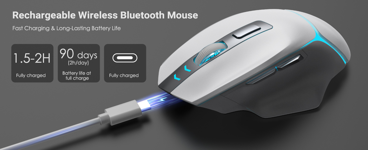Rechargeable Wireless Bluetooth Mouse