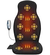 Beleduc Back Massager for Chair, Massage Chair Pad with Heat, Back Massager for Pain Relief, 9 Vi...