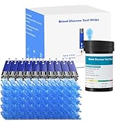 Blood Glucose Test Strips Set -Lvonge 50PC Test Strips and 50 PC Lancets, for Use Only with Lvong...