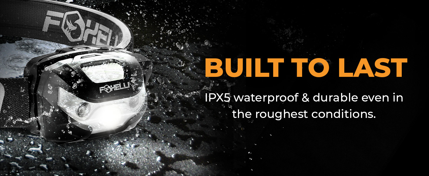 Built to last. IPX5 waterproof &amp; durable even in the roughest conditions.