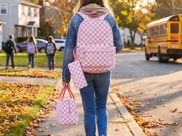 backpack and lunch box for girls