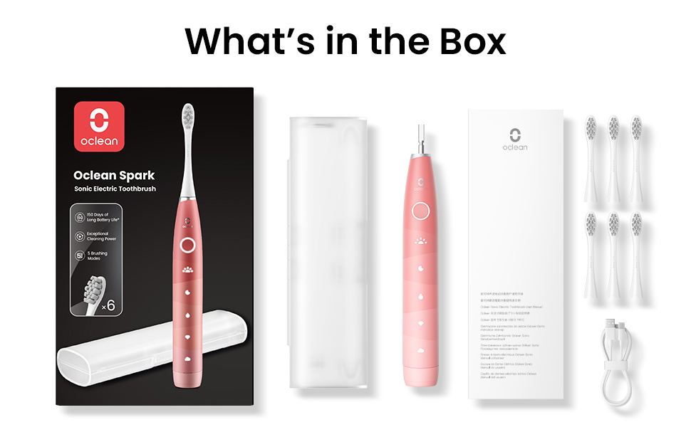 Oclean Electric Toothbrush for Adults, Rechargeable Sonic Travel Toothbrush