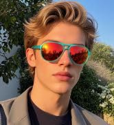 polarized retro aviator sunglasses for men women