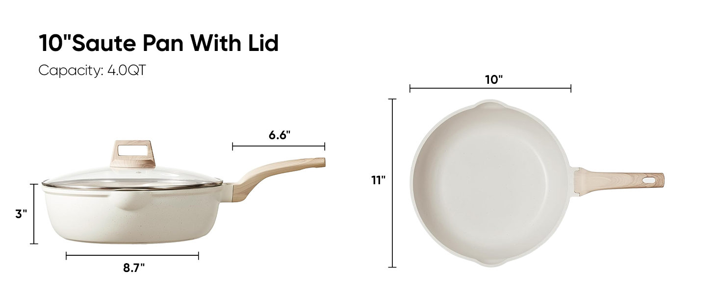 non stick frying pans nonstick deep frying pan skillet frying pan with lid deep saute pan with lid