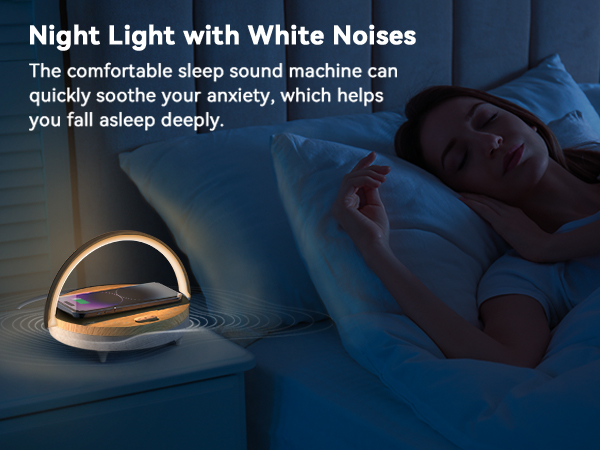 bedside lamp with wireless charger