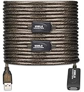 LDKCOK USB 2.0 Type A Male to A Female Active Repeater Extension Cable 100ft, High Speed 480 Mbps