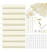 800Pcs/200Pcs Stainless Steel Earring Hooks for Jewelry Making, Hypoallergenic Earring Findings S...