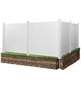 VEVOR Outdoor Privacy Screens, 50" W x 50" H Air Conditioner Fence, Pool Equipment Enclosure, Hor...