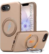 Oterkin for iPhone 17e Case &amp; iPhone 16e Case with 360°Spin Magnetic Stand [Color Blocking][Fit f...