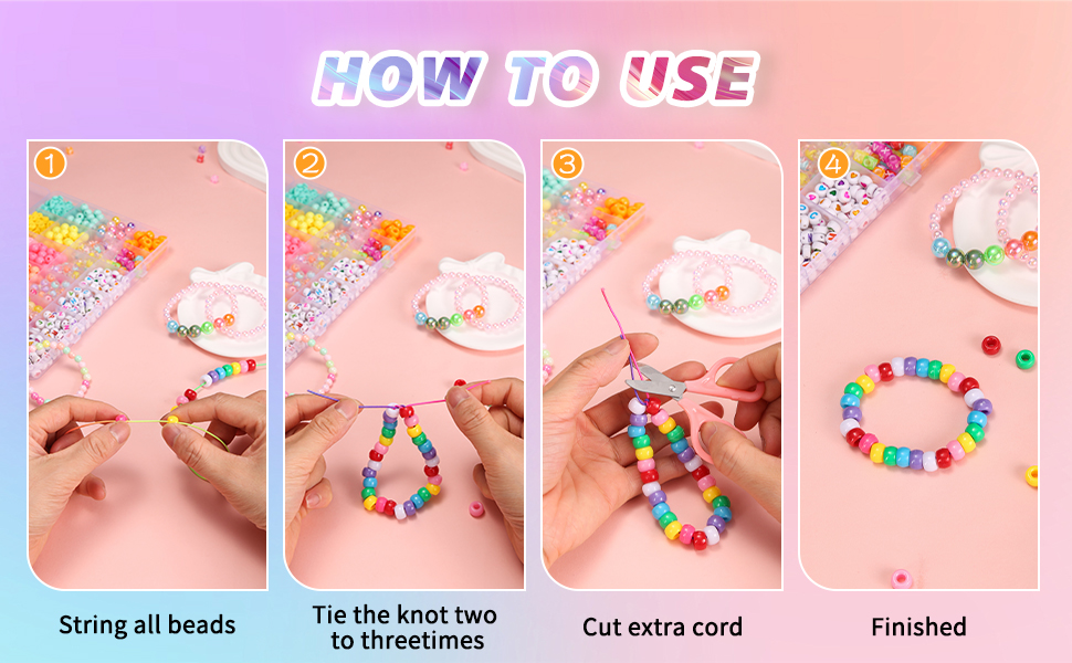 What are the steps to make a bracelet