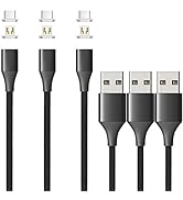 NetDot Gen10 2in1 Nylon Braided Magnetic Charging Cable Fast Charging and Data Transfer for Micro...