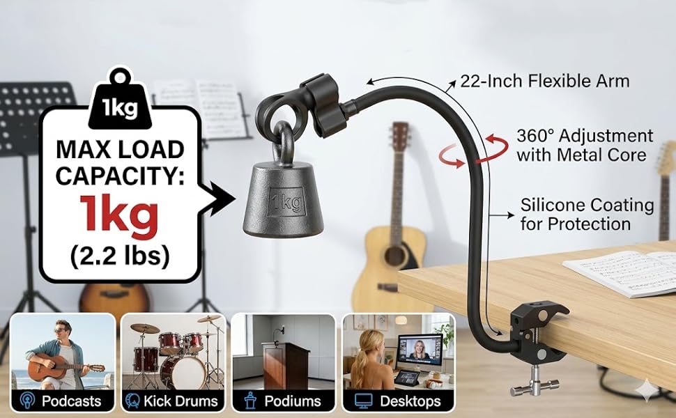 kereal microphone stand table