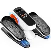 ALSO GO White Under-Desk Elliptical Machine, Adjustable Speed Seated Electric Leg Trainer Pedal E...