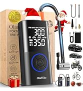 OlarHike Tire Inflator Portable Air Compressor, Smart Dual Hose System, 160PSI Auto Air Pump for ...