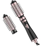 ANWA Hair Dryer Brush, Rotating 3-in-1 Blow Dryer Brush with 2 Detachable Brushes(1.5"&amp; 2"), One-...
