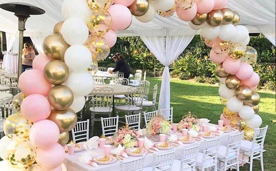 pink party decor