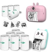 57mm Thermal Paper HD Photo Paper, Mini Pocket Printer Paper for Most Kids Instant Camera, Mini P...