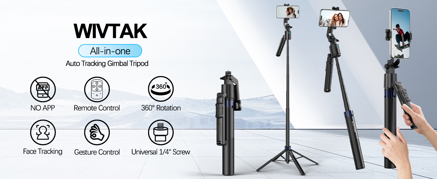 All-in-one Auto Tracking Gimbal Tripod
