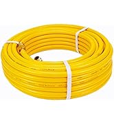 Kinchoix 100ft Flex Gas Line 1/2'' Gas Pipe Kit CSST Gas Line for Stove Dryer Heater Propane NG A...
