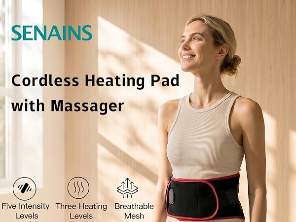 Cordless Heating Padwith Massager