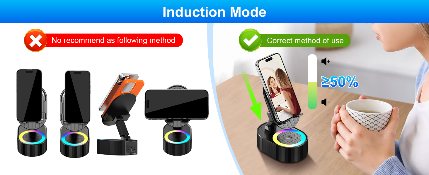 wireless induction bluetooth speaker