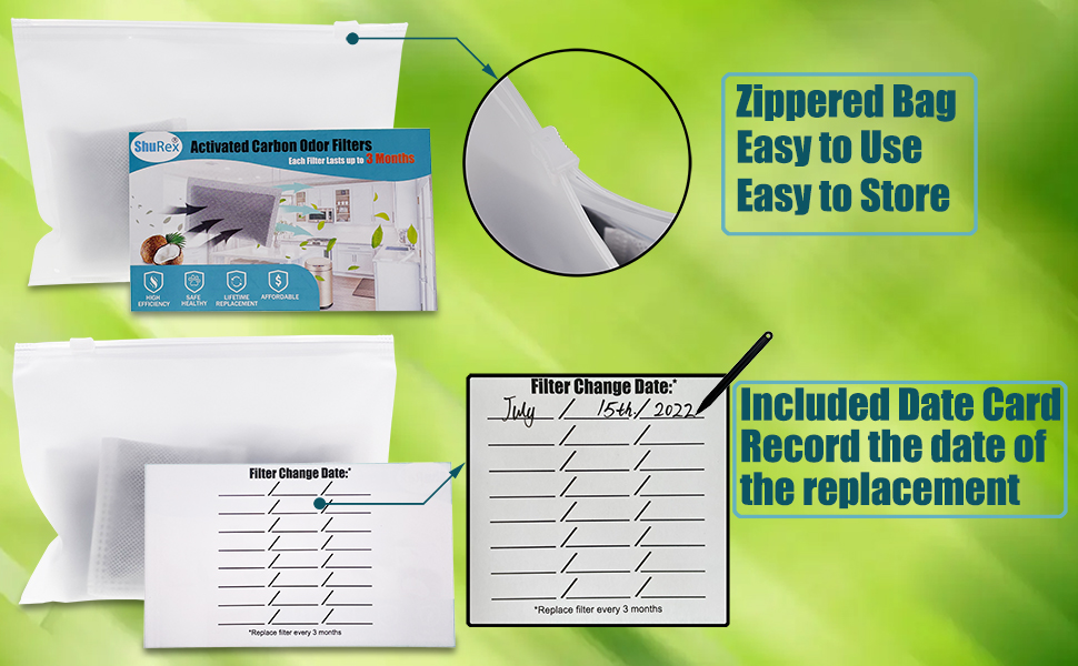 Activated Charcoal Odor Absorbing Filter