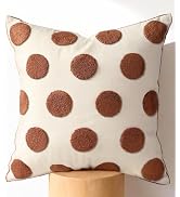 Kokaaee Embroidered Throw Pillow Cover 18x18 Inch - Modern Geometric Decorative Pillow Cover with...