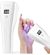 Makartt Flash Cure UV Nail Lamp, 3S Pre-Curing Portable Cordless UV LED Nail Light 222 mW/cm² for...