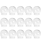Hemobllo 15pcs Snow Globe Kit Clear Plastic, DIY Snow Globe Craft Supplies, Winter Party Favors, ...